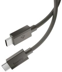 Spigen Cablu de date SPIGEN ESSENTIAL EB6015CC Type-C - Type-C, 150 cm, GRI ÎNCHIS ACA10418 (ACA10418)