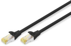ASSMANN Cablu patch DIGITUS DK-1644-A-020/BL Cat. 6A S/FTP LSZH, 2 m, negru