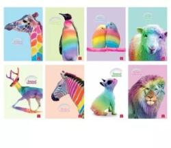 Patria Pigna: Caiet cu linii „Animal Rainbow, format A4 - diverse variante