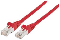 Manhattan Cablu Manhattan - Patch S/FTP (RJ45 la RJ45, cablu Cat7 cu conector modular Cat6A, 0, 5 m, roșu, cupru) 740630 (740630)