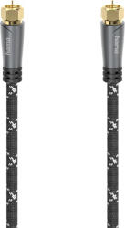 Hama Cablu Coaxial HAMA 205079, 5m, placat aur, negru (4047443440310)