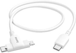 Hama Cablu date 2 in 1 HAMA 201722, USB-C - USB-C/Lightning, 1.5 m, alb (4047443517890)