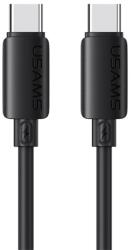 USAMS Cablu de date USAMS U98 Type-C - Type-C, 100 cm, NEGRU SJ787USB01 (SJ787USB01)