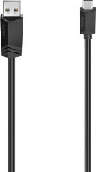 Hama Cablu USB-C - USB-A HAMA 200633, 3m, negru (4047443443885)