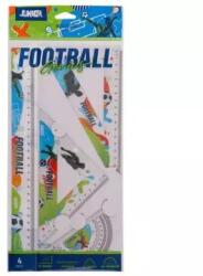 PATRIA Junior: Set de rigle cu motive de fotbal - 4 bucăți