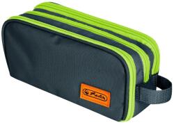 Herlitz Penar cu mâner Herlitz - Neon Uni Oak/Kiwi, 3 fermoare (400205924) Penar