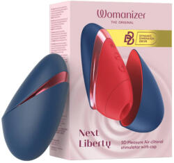 Womanizer - Next Liberty léghullámos csiklóizgató (piros-kék) - szeresdmagad