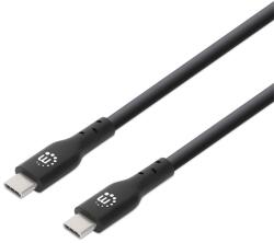 Manhattan Cablu Manhattan - USB-A tată la USB-C tată, 0, 5 m, 60 W/3 A, 4K 60 Hz, negru 354899 (354899)