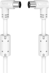 Hama Cablu video Coaxial HAMA 205057, 3m, 90dB, 90grade, alb (4047443440365)