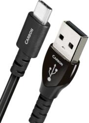 AudioQuest Cablu de date AudioQuest Carbon, USB-C 2.0 male - USB-A male, 1.5 m, Black (USBCAR201.5CA)