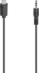 Hama Cablu audio USB-C - Jack 3.5 mm HAMA 200729, 0.75m, negru (4047443444844)