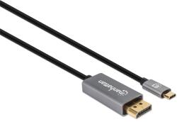 Manhattan Cablu Manhattan - Cablu USB-C la DisplayPort 1.4 (cu contacte placate cu aur, 4K 120 Hz, 3 m, negru) 354851 (354851)