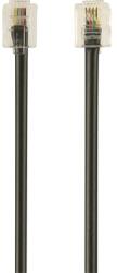 Gembird Cablu telefonic Gembird RJ11 - RJ11 M/M, 2 m, negru, TC6P4CR-2M (TC6P4CR-2M)