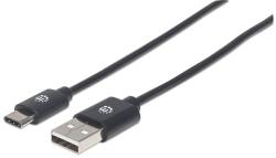 Manhattan Cablu Manhattan - USB 2.0 tip A la tip C, 0, 5 m, negru 354912 (354912)