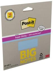 3M POSTIT Bloc de notițe autoadezive, 152x152 mm, 30 de foi, 3M POST-IT „Super Sticky, albastru 7100404744 (7100404744)