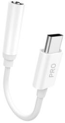 Dudao Cablu audio DUDAO L16CPRO cu mufă jack de 3, 5 mm - Type-C, 10 cm, ALB GP-190503 (GP-190503)