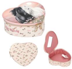 Miss Melody Miss Melody, Blossom Pony, cutie pentru bijuterii cu oglinda, 14x16x6cm