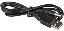 Akyga AK-DC-01 Cablu de alimentare USB-A 2.0 - DC 5, 5 x 2, 1 mm M/M, 0, 8 m, negru (AK-DC-01)