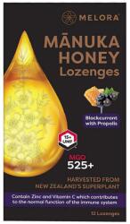 Republica Bio Dropsuri din miere de Manuka cu coacaze negre si propolis, 12 bucati, Melora