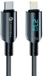 Forcell Cablu Forcell - F-Energy, C276, USB-C/Lightning, 27W, 1.2 m, negru (5903396395260)
