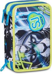Seven Penar cu rechizite Seven Sj Gang - Glace Panter, 3 fermoare (35222) Penar