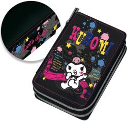Graffiti Penar cu accesorii Graffiti Kuromi - Sketchy, 2 fermoare (262332) Penar