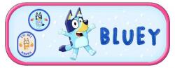 Graffiti Penar oval Graffiti Bluey - Blue, 1 fermoar (260341) Penar