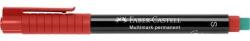 Faber-Castell Alkoholos marker, OHP, 0, 4 mm "Multimark 1523", piros (152321)