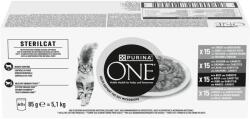 ONE 60x85g PURINA ONE Sterilcat hús & zöldség vegyes csomag nedves macskatáp