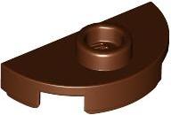 LEGO® Placă modificată rotundă 1 x 2 - jumătate cu 1 stud (6510060)