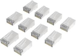 Hama Network Plug, CAT 6a, 10 Gbit/s, Shielded, 10 Pcs (HAMA-200772)