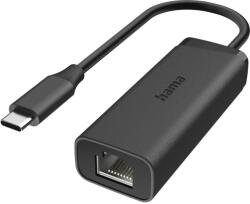Hama Network Adapter, USB-C, 2.5 Gigabit Ethernet, Black (HAMA-200360)