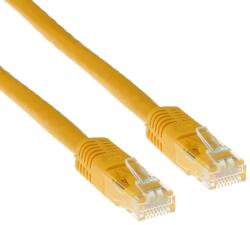ACT Network patch cable cat. 6, U/UTP 0.25 m, yellow, bulk (EWENT-ACT-IB8852)