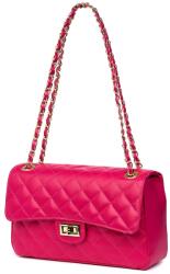 myOwn Poseta din piele matlasata Angela fucsia (angelafc)