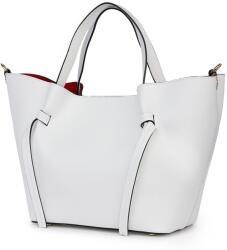 myOwn Geanta shopper din piele naturala Veronica alba (veronicaal)