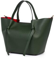 myOwn Geanta shopper din piele naturala Veronica verde inchis (veronicavri)