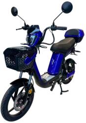 W-Tec Elektromos robogó W-TEC E-Greta II 12Ah 18", LED-es világítás, távirányító beépített riasztóval, áttekinthető digitális kijelző, 50 km hatótávolság kék (30681-3)
