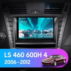  Autós navigáció Teyes CC4 Lexus LS 2006-2012 6+64GB 9.5" QLED Octa-core 2.7Ghz, Android 4G Bluetooth 5.1 DSP - A verzió