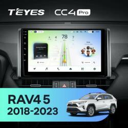 Autós navigáció Teyes CC4L DTS Toyota RAV4 XA50 2019-2023 6+64GB 10.2" QLED Qualcomm 2Ghz, Android 4G Bluetooth 5.1 DSP