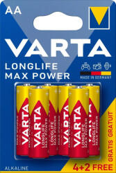 VARTA 6db Varta Longlife Max Power AA ceruza elem távirányítóhoz (LR06)