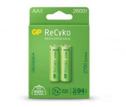 GP Batteries ReCyko 2700 Series AA (HR6) 2600mAh akku (2db/csomag) (B2127) (B2127) - aqua