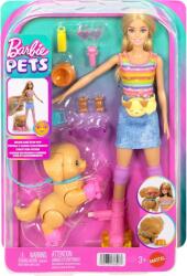 Mattel Set papusa pe role cu catelus, Barbie Pets, JMJ44 Papusa Barbie