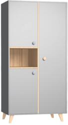 Faktum Colette - Dulap cu 2 compartimente - Gri Gri (14F084) Comoda