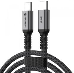 Techsuit Cablu Date si Incarcare USB-C - USB-C Techsuit TitanSync Pro CX2, 240W, 2m, Gri