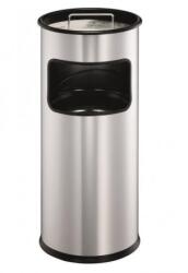 DURABLE Coș de gunoi cu scrumieră detașabilă din zinc, 17 ℓ, argintiu Cos de gunoi