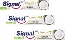 Signal Nature Elements kókusz ízű fogkrém 3x75 ml + AJÁNDÉK Super Mario uzsonnás doboz