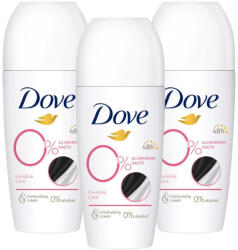 Dove Invisible Care dezodor (3x50 ml) + AJÁNDÉK Bic borotva