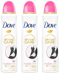 Dove Invisible Care izzadásgátló aeroszol (3x150 ml) + AJÁNDÉK Bic borotva