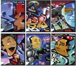 Nebulo Füzet kockás NEBULO A/4 40 lapos Graffiti (NR-N1-GRAFFITI-A4) - vectraline