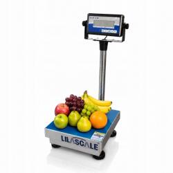 Lilascale Súly 30kg 30x30cm elektronikus tároló LCD RS232 Lilascale Eco Ajándék (B8C_EA3030_030_M_ECO_CE)